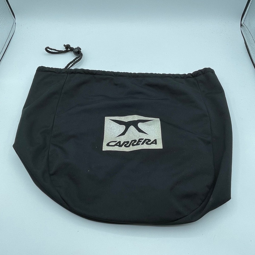 Carrera Drawstring Pouch Bag Black Logo Ski Goggles Helmet Accessories Storage